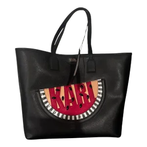 2010s Karl Lagerfeld Black Skin Bag