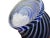 Late 20th Century Turkish Pasabahce Blue Spiral Pattern Ruffle Top Vase For Sale - Image 11 of 11
