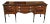 Antique Early 20th-Century English Georgian Style Inlaid Mahogany Sideboard W/Smoked Glass Top For Sale