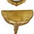 Glass Gilded Baroque Style Mirror with Console, 1960s, Set of 2 For Sale - Image 7 of 18