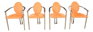 Vintage Dining Chairs by Belgo Chrom, 1980s, Set of 4