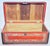 Wood 19th Century Chinese Export Red Leather Camphor Wood Trunk For Sale - Image 7 of 8