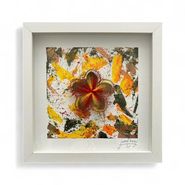 Abstract Guarani Bloom - Nanduti Series - Marcelo Chaparro, New York For Sale - Image 3 of 3