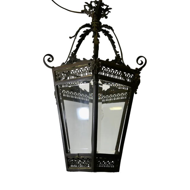 Green Man Copper Lantern For Sale