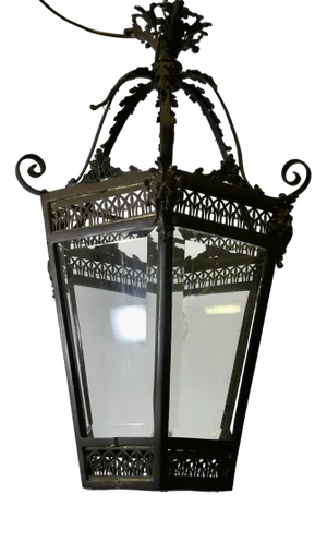 Green Man Copper Lantern