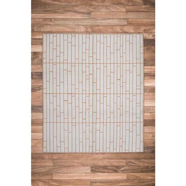 Early 21st Century Modern Handmade Turkish Oushak Rug 8'1" X 9'11" For Sale - Image 5 of 7