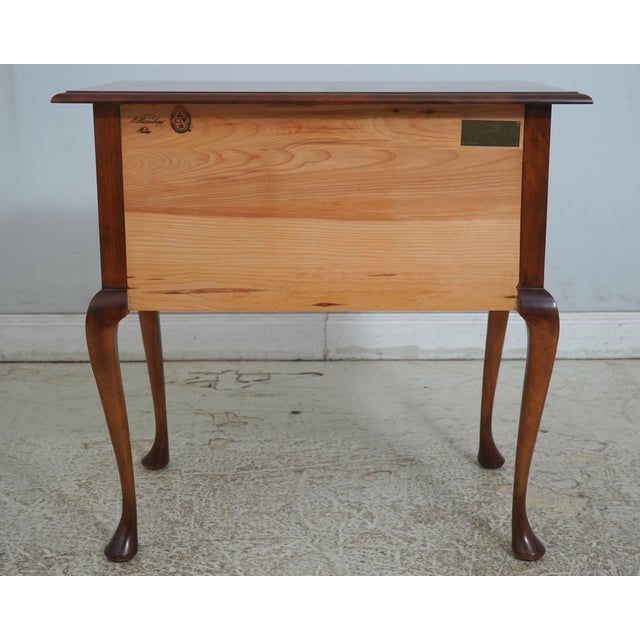 Baker Model 8868 Colonial Williamsburg Walnut Lowboy Dressing Table For Sale - Image 15 of 18