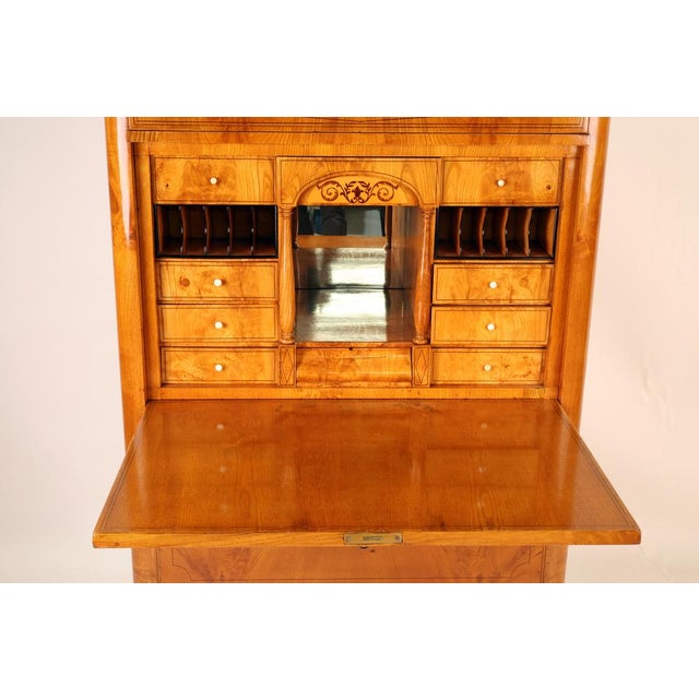 Biedermeier Secretary in Ash, 1830s For Sale - Image 13 of 16