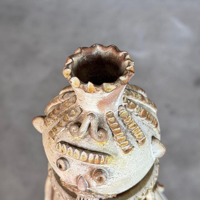 Hand-Sculpted Terracotta Figures attributed to Saverio Farci, 1960s, Set of 2 For Sale - Image 10 of 18