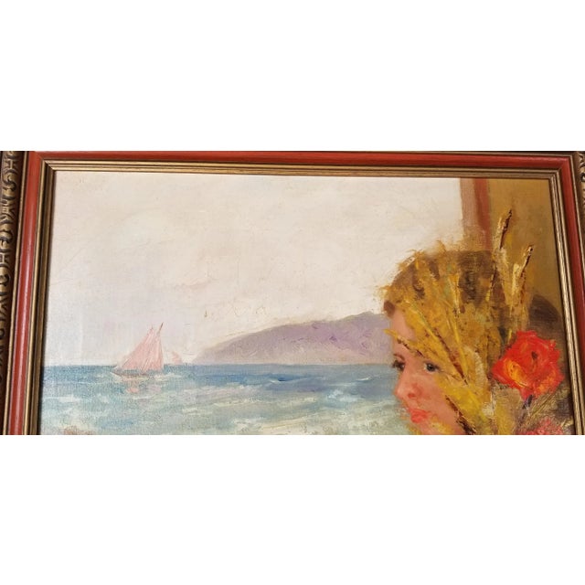 Wood 1960s Figurative Still Life Oil Painting by Rodriguez Candhales, Framed For Sale - Image 7 of 13