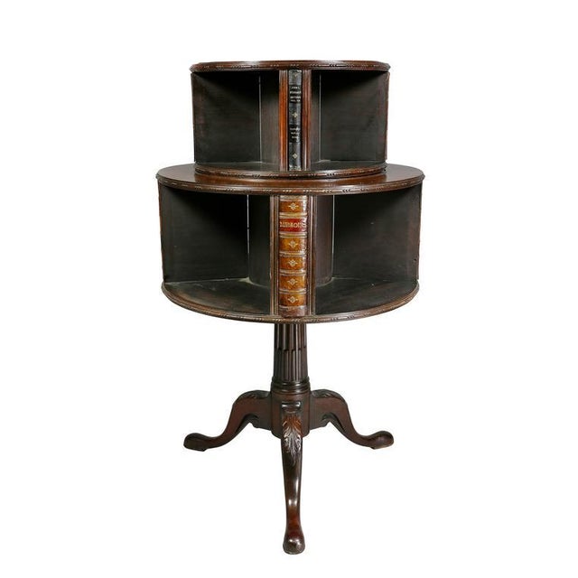 George III Style Mahogany Revolving Bookstand For Sale - Image 9 of 9
