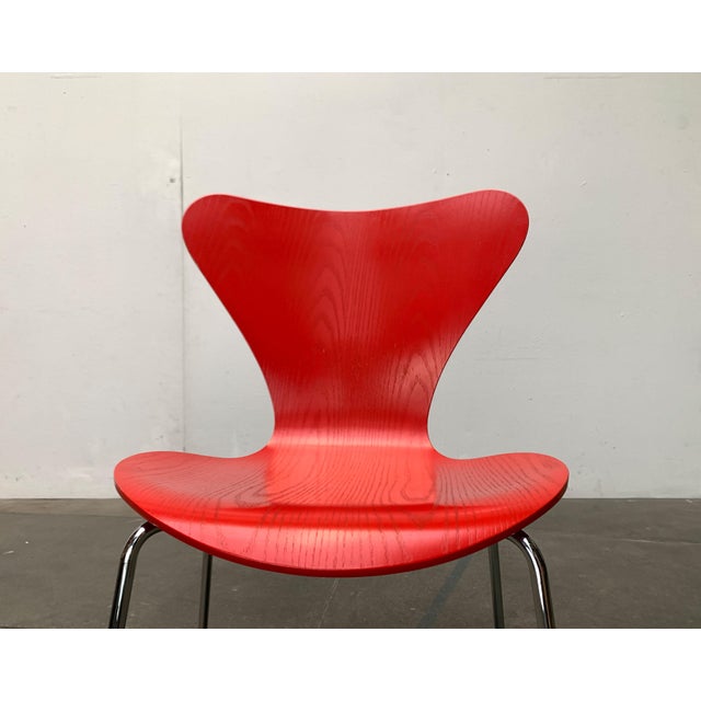 Fritz Hansen Set of Model 3107 Chairs by Arne Jacobsen for Fritz Hansen, Denmark, 1997 For Sale - Image 4 of 18