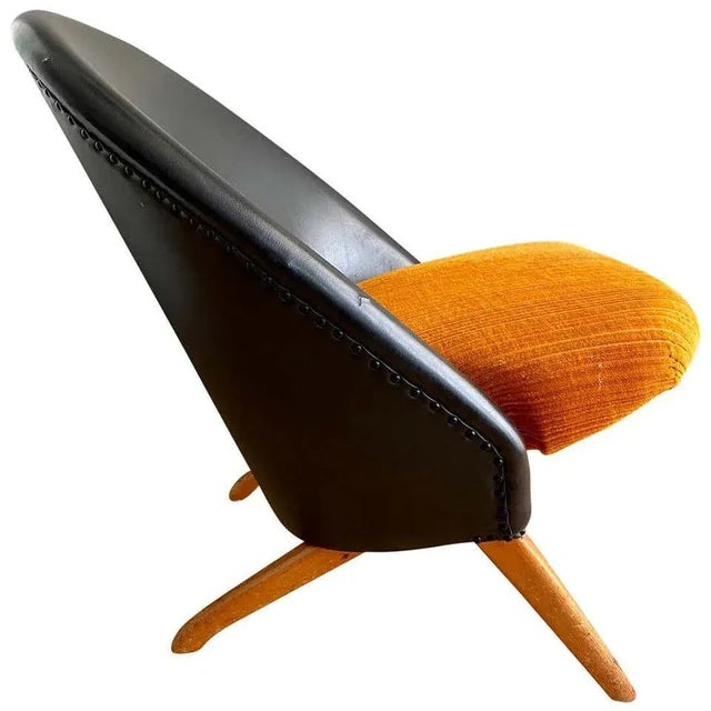 Black Mid-Century Lounge Chair by Theo Ruth for Artifort For Sale - Image 8 of 8