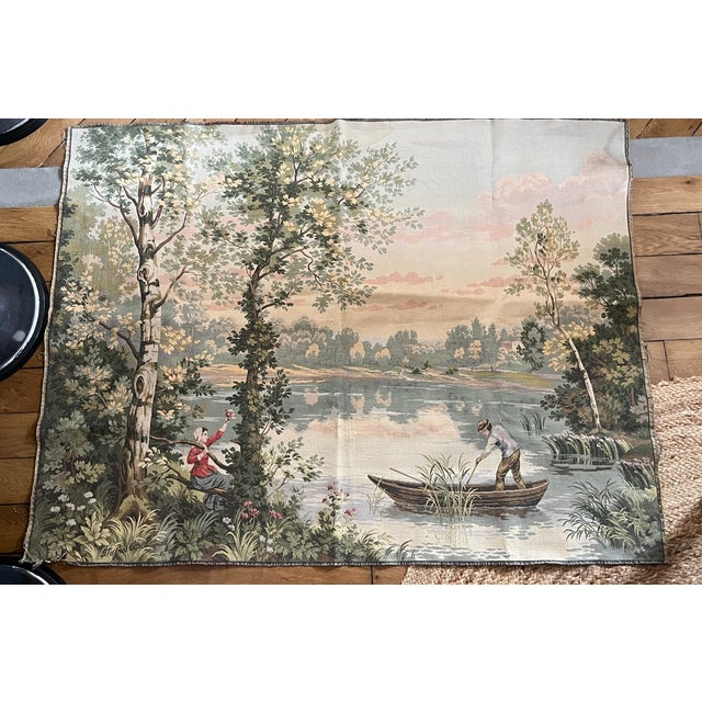 1920s Vintage Tapestry in the style of Aubusson, 1920s For Sale - Image 5 of 5