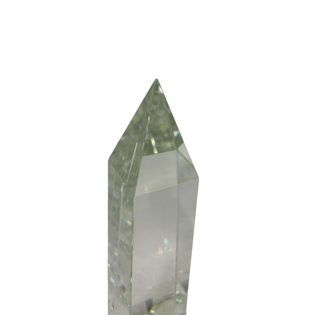 2020s Global Views Crystal Obelisk For Sale - Image 5 of 5