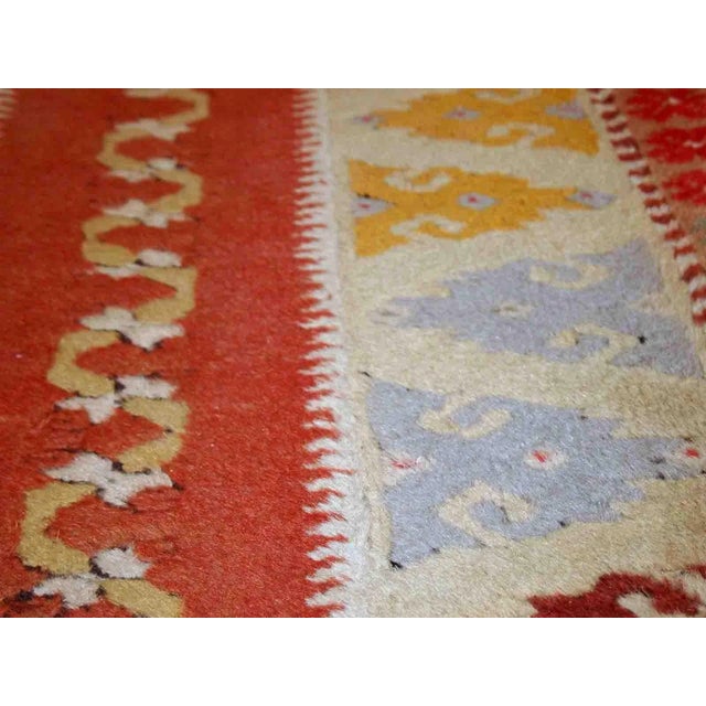 Handmade vintage Turkish Melas runner made in wool. The rug is from mid-century, in original good condition. ​-condition:...