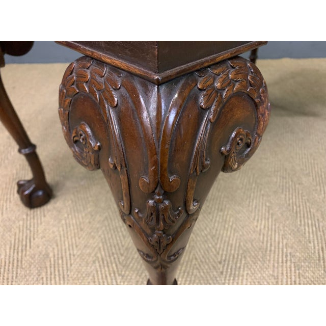 Chippendale Style Writing Desk in Flame Mahogany, 1920 For Sale - Image 10 of 11