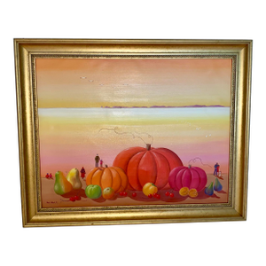 Michele Vert-Nibet French Artist Vintage Surrealist Still Life Painting