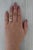 White Early 20th Century Art Deco Diamond Solitaire Ring 18k White Gold Filigree Size 7.5 For Sale - Image 8 of 8