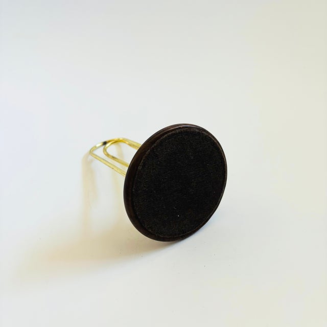 Large Vintage Brass Paperclip Note Holder / Letter Holder For Sale - Image 10 of 10