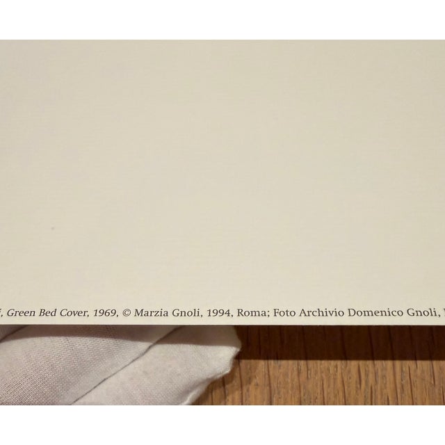 Pop Art Domenico Gnoli (1933-1970), Green Bed Cover, 1969, Copyright Marzia Gnoli, 1994, Printed in the Netherlands For Sale - Image 3 of 12