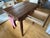 Solid 3” Thick Walnut Kitchen Table, Dovetailed Drawer, Towel Bar and Tapered Legs For Sale - Image 4 of 9