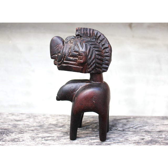 Vintage African Hand-Carved Wood Baga Style Fertility Figure, 1950s For Sale - Image 14 of 18