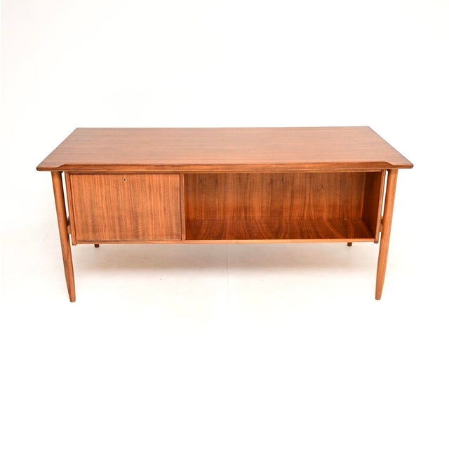 Vintage Swedish Walnut Desk by Goran Strand for Lelangs Mobelfabrik, 1960s For Sale - Image 6 of 15