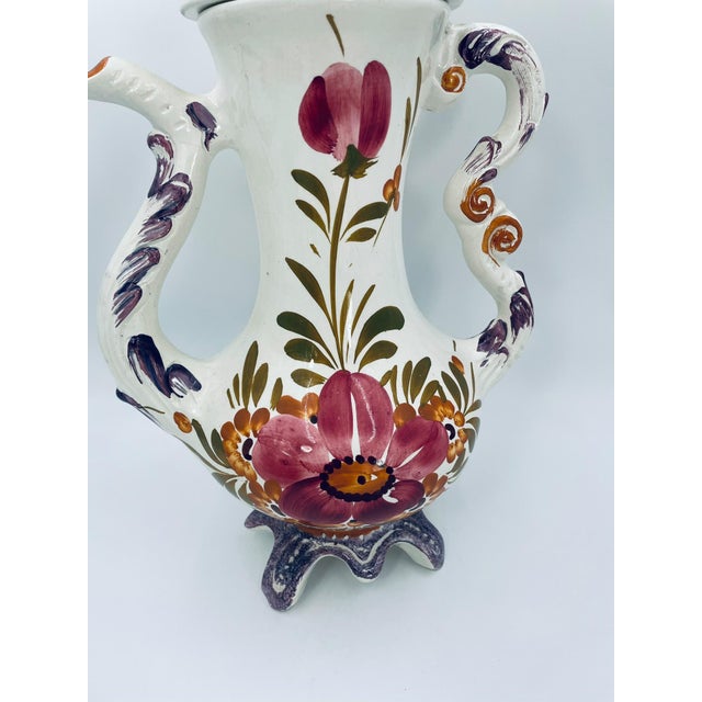 Majolica Jug Vase from Bassano, Italy, 1965 For Sale - Image 9 of 15