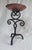 Mid 20th Century Vintage Spanish Revival Copper Cup & Scrolled Wrought Iron Candlestick For Sale - Image 5 of 12