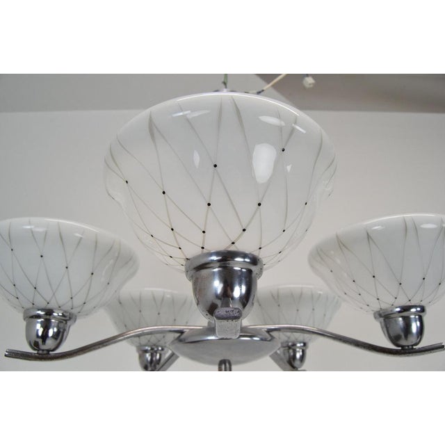 Mid-Century Chandelier attributed to Company Drukov, 1960s For Sale - Image 11 of 17