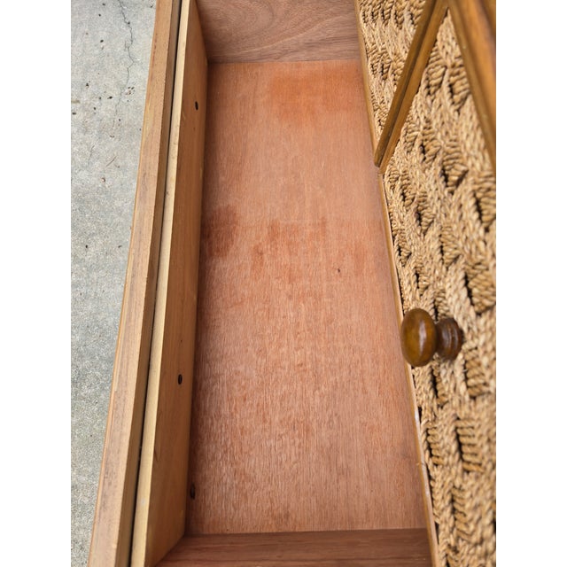 Basketweave Wicker Chest For Sale - Image 11 of 11