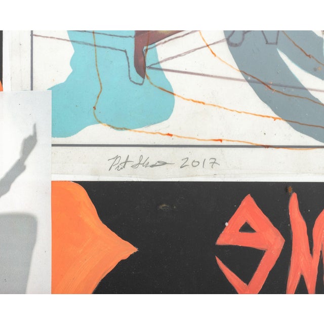 Blue Pieter Schoolwerth "Fuck Me #00" Mixed Media, 2017 For Sale - Image 8 of 10