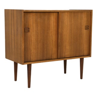 Mid Century Modern Teak Jr. Credenza | Danish Storage Entryway Cabinet, Circa 1960's For Sale