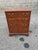 Vintage Georgian Chippendale Style Flame Mahogany Four-Drawer Nightstand. It features flame mahogany veneer, metal...