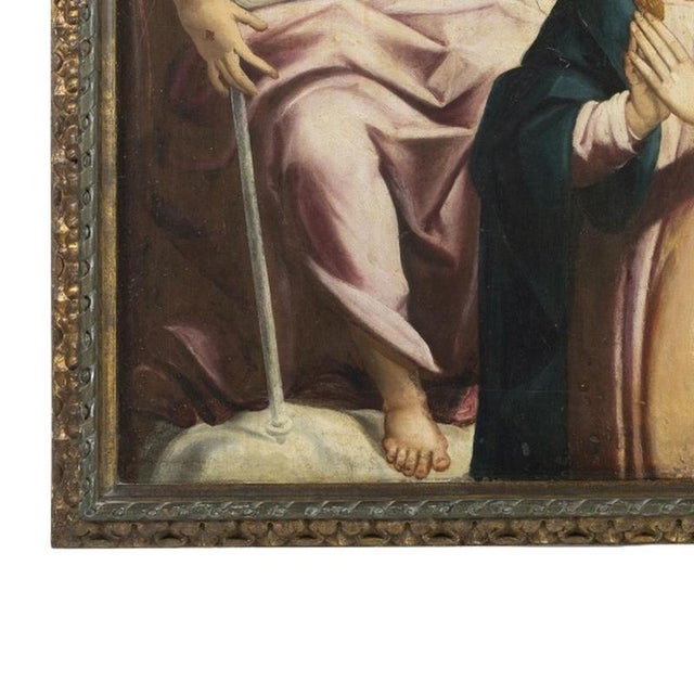 Portuguese School Artist, Religious Scene, 17th Century, Oil Painting For Sale - Image 3 of 6