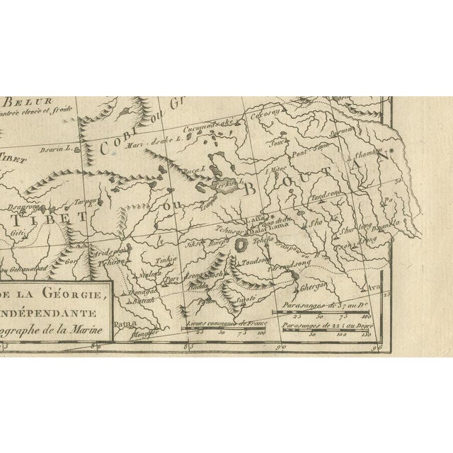 Antique Map of the Middle East and Georgia by Rigobert Bonne, 1780 For Sale - Image 6 of 11