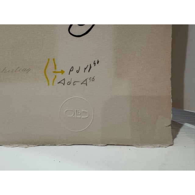 Hannah Kigusiuq Inuit Cape Dorset Stencil Print Gathering for Feast 1978 Signed For Sale - Image 9 of 10
