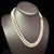 Traditional Akoya Pearl Diamond Necklace 17" 6.34 mm 18k Gold Estate Certified $5950 For Sale - Image 3 of 8