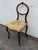 Victorian Late 1800s Carved Tapestry Small Accent Side Chairs a Pair 6379 For Sale - Image 11 of 12