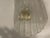 Large murano glass sconces set of 3 handblown venetian murano glass shades transparent frosted glass with gold accents...