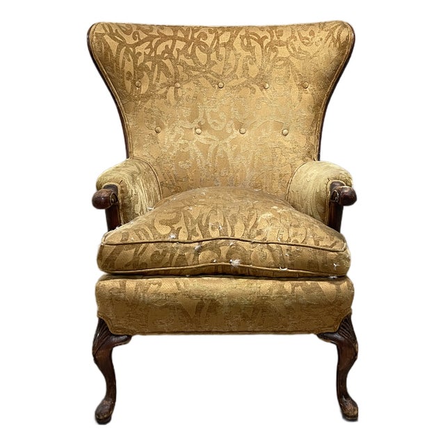 Vintage Wingback Armchair For Sale