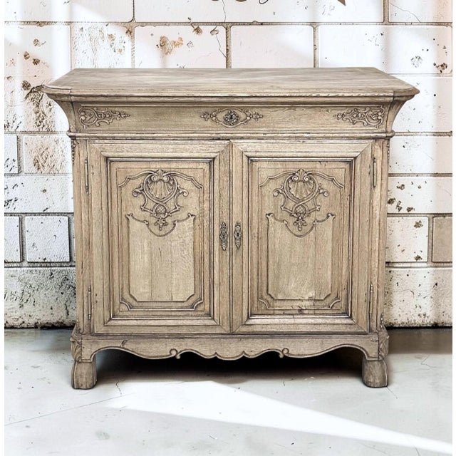 Created in France circa 1840, this Louis XIV style buffet possesses the sculptural beauty and refinement that make antique...