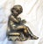 Figurative Vintage 1970s Colored Cast Metal Cherub Candle or Pen Holder For Sale - Image 3 of 8