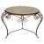 Gilt Metal Table and Gold Leaf Glass Top For Sale - Image 10 of 10