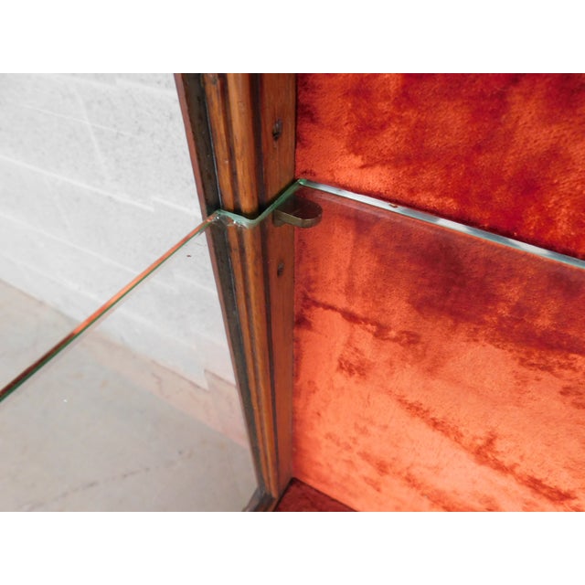 Antique Oak French Louis XVI Style Gilt Bronze Mounted Vitrine Display Cabinet For Sale - Image 15 of 18