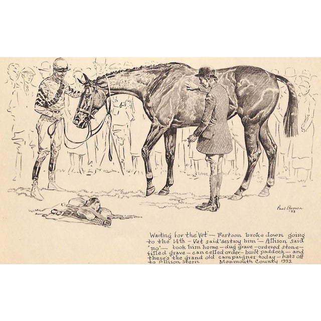 Art Sz: 9 1/2"H x 12 1/2"W 1933 Proof Plate for 'Spills and Thrills' Published by Charles Scribner's Sons New York 1933