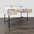 2020s West Elm Quinn Modern Desk With Three Drawers and Raised Shelf For Sale - Image 5 of 12