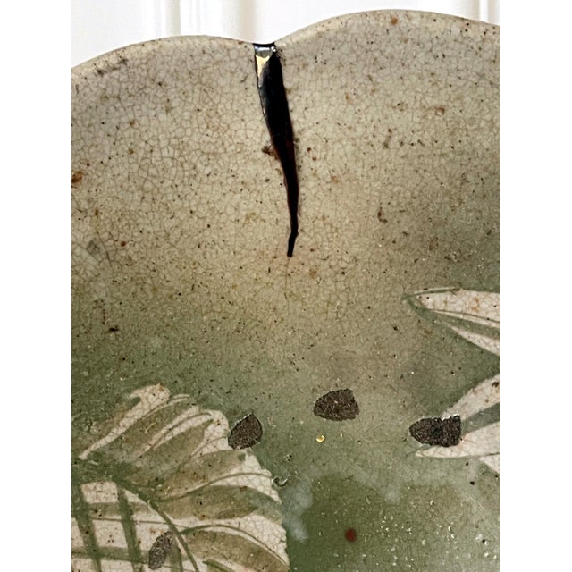 Japanese Seto Mingei Ceramic Plate Ishizara Edo Peorid For Sale - Image 15 of 17