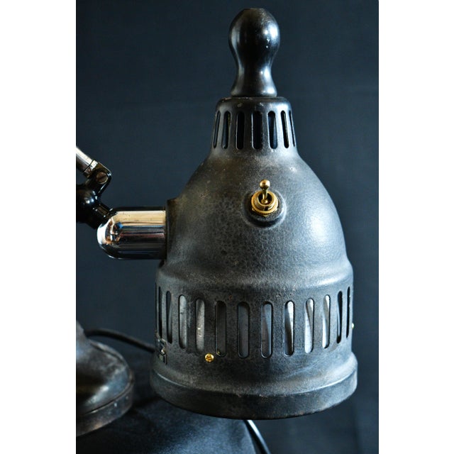 Ebony 1920s Ritter Dental Desk Lamp For Sale - Image 8 of 13